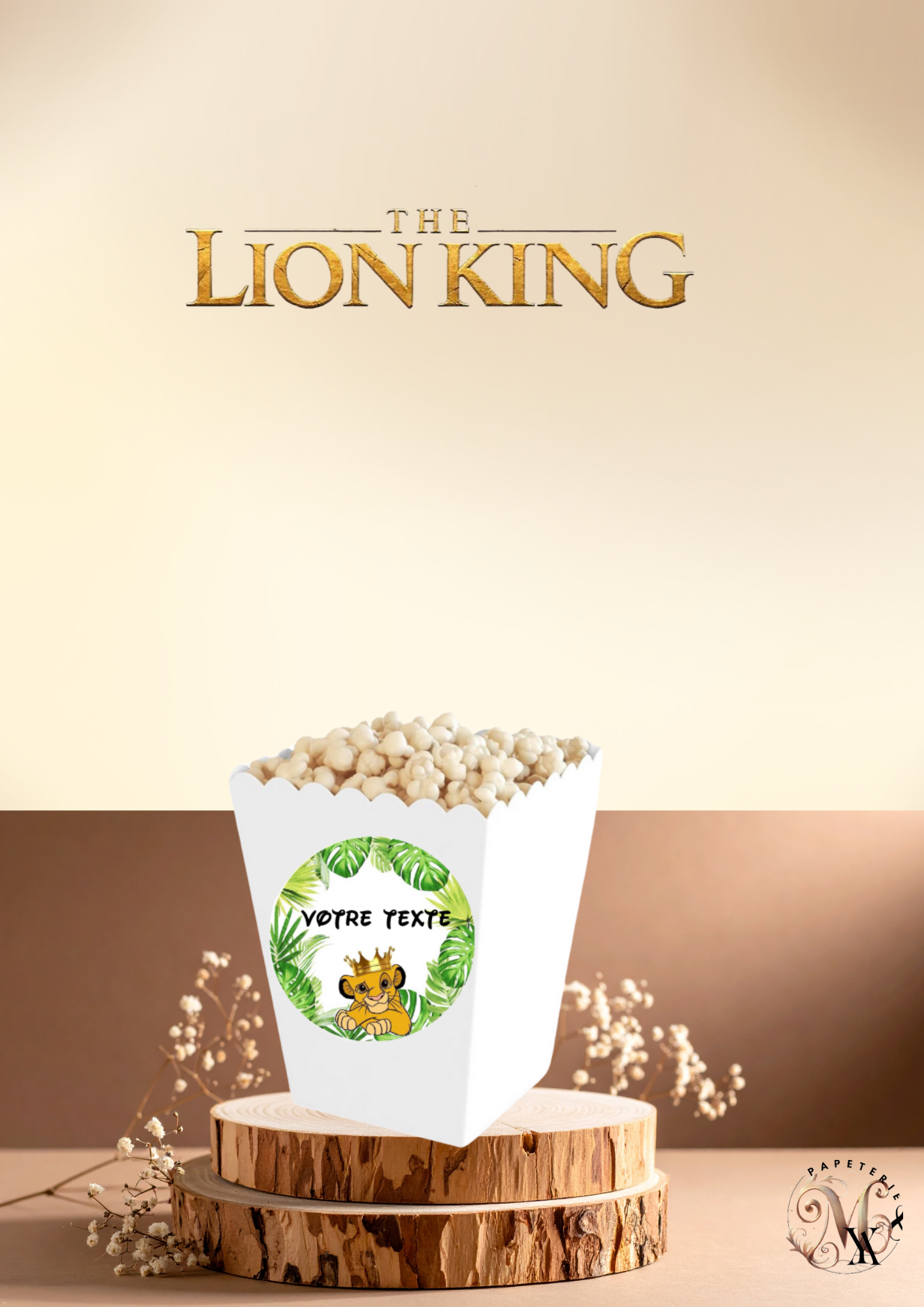 BOÎTE POP CORN (MOYENNE)