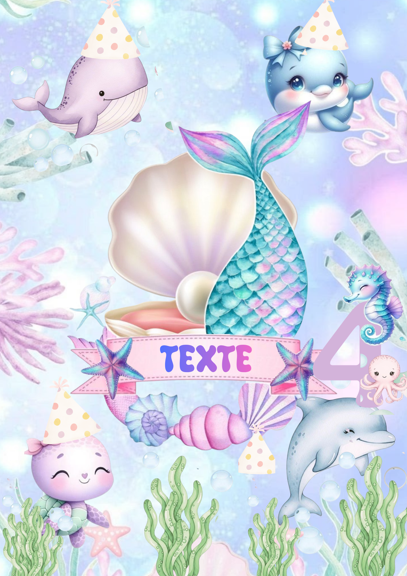 Animaux marins modèle 1