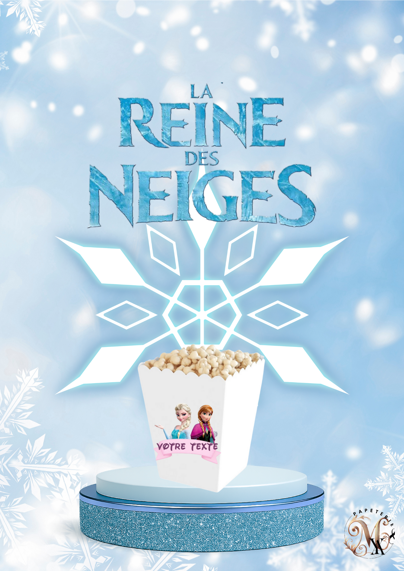 BOÎTE POP CORN (MOYENNE)