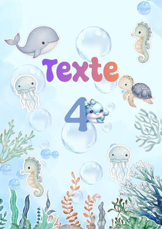 Animaux marins modèle 2