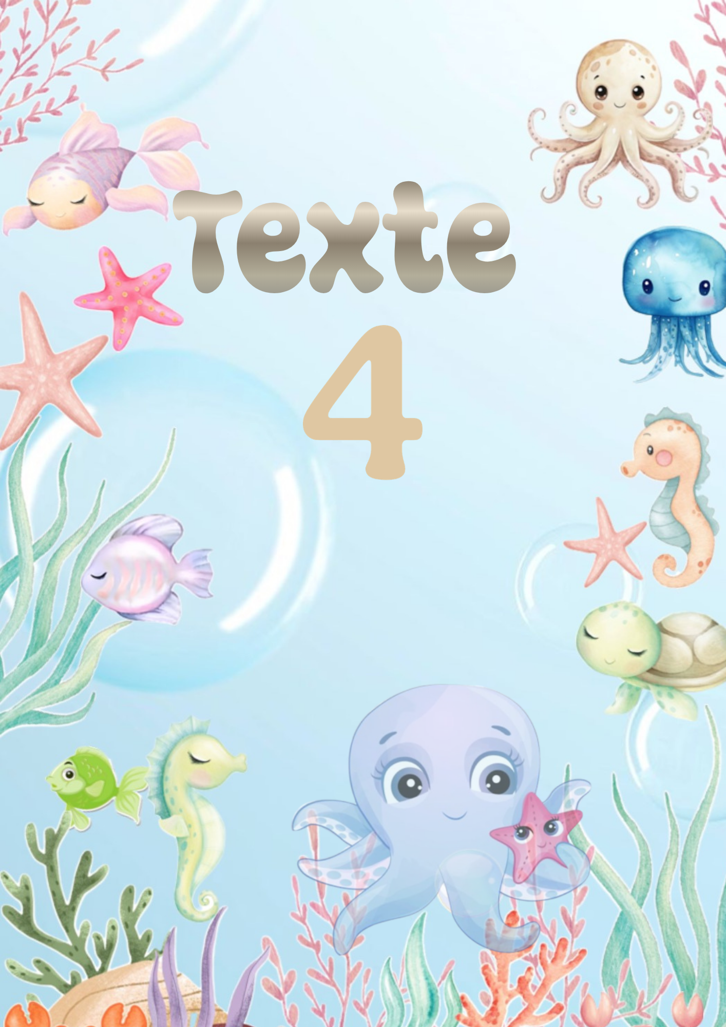 Animaux marins modèle 3